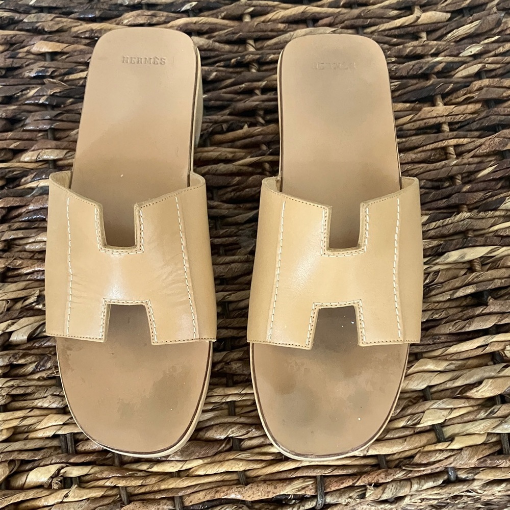 🚨RARE🚨 Vintage Hermes Platform Slides